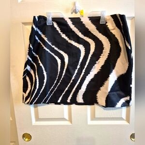 ELOQUII Stylish Black and White Women's Skirt